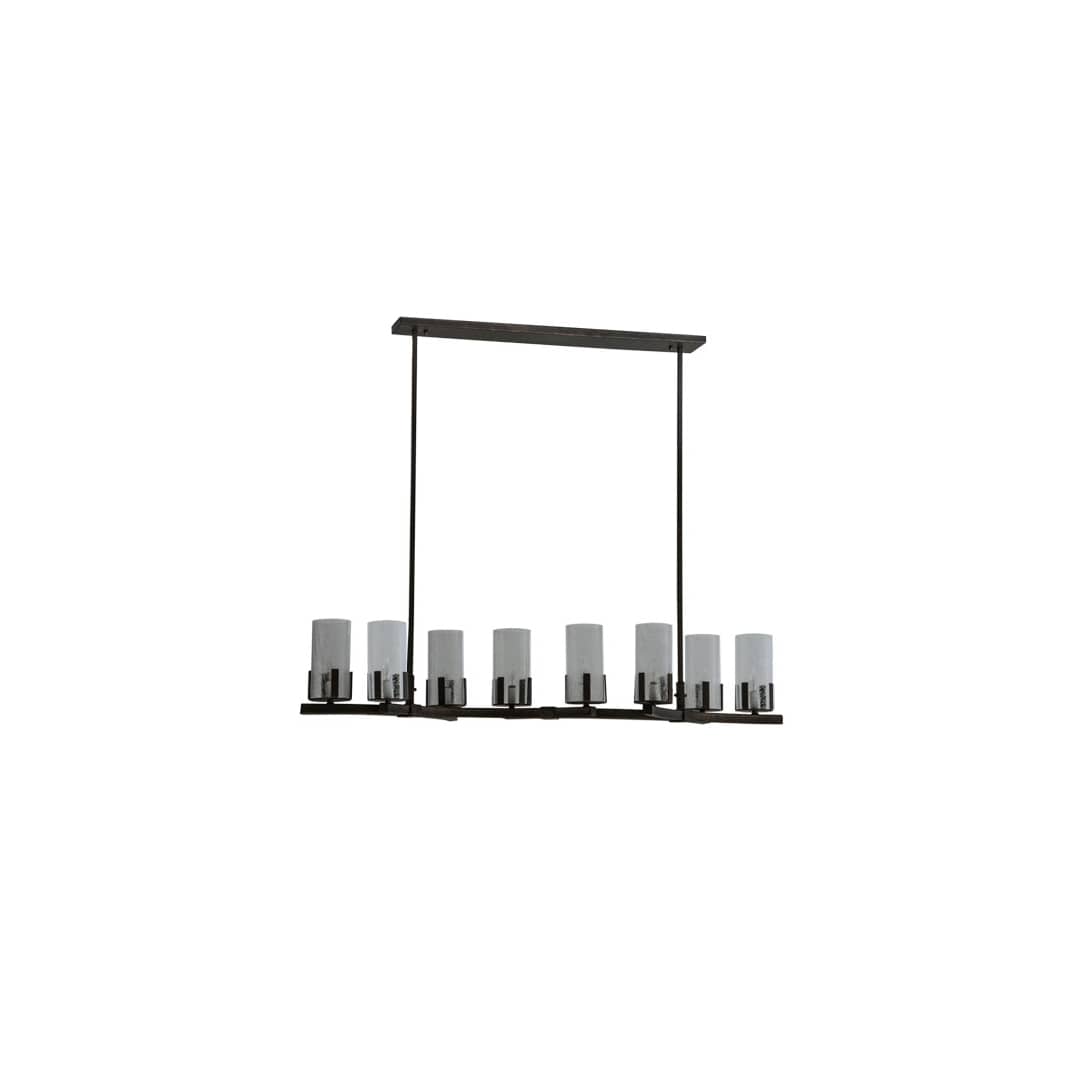 Long Cero 8 Light 16" Wide Linear Chandelier