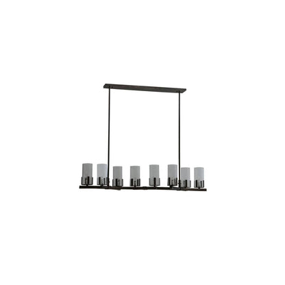 Long Cero 8 Light 16" Wide Linear Chandelier