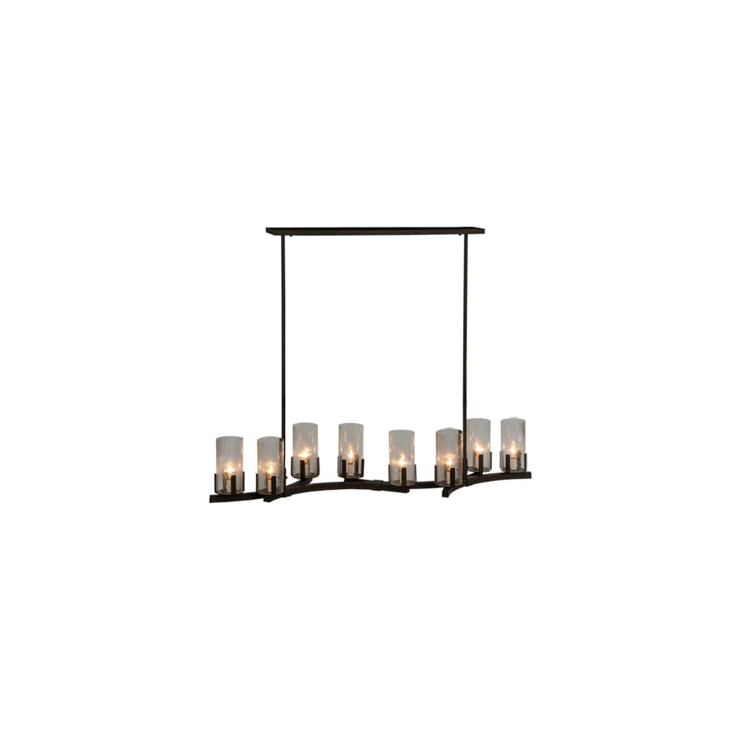 Long Cero 8 Light 16" Wide Linear Chandelier