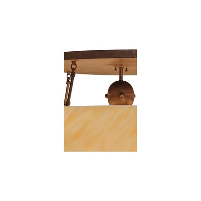Artesia 8 Light 48" Wide Semi-Flush Bowl Ceiling Fixture - Cortez Gold Finish