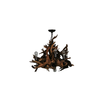 Driftwood 6 Light 30" Wide Abstract Chandelier