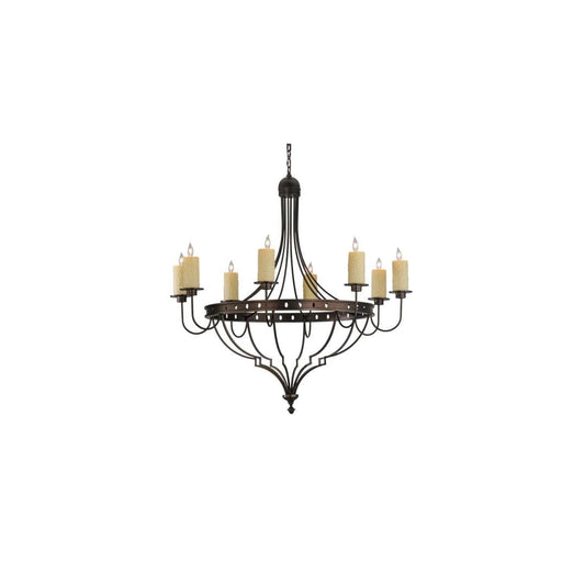 Bottini 8 Light 48" Wide Pillar Candle Style Chandelier