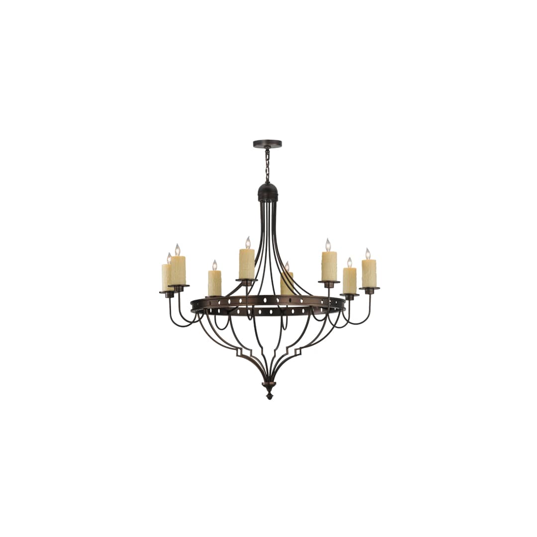 Bottini 8 Light 48" Wide Pillar Candle Style Chandelier