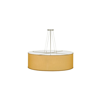 Cilindro Honey Bombay 3 Light 36" Wide Semi-Flush Drum Ceiling Fixture