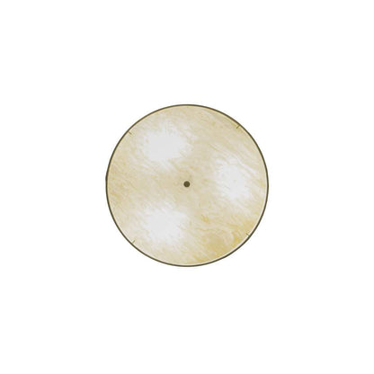 Cilindro 3 Light 36" Wide Semi-Flush Drum Ceiling Fixture with White Burlap Shade - Nickel Finish - GX24q-3 Bulb Base