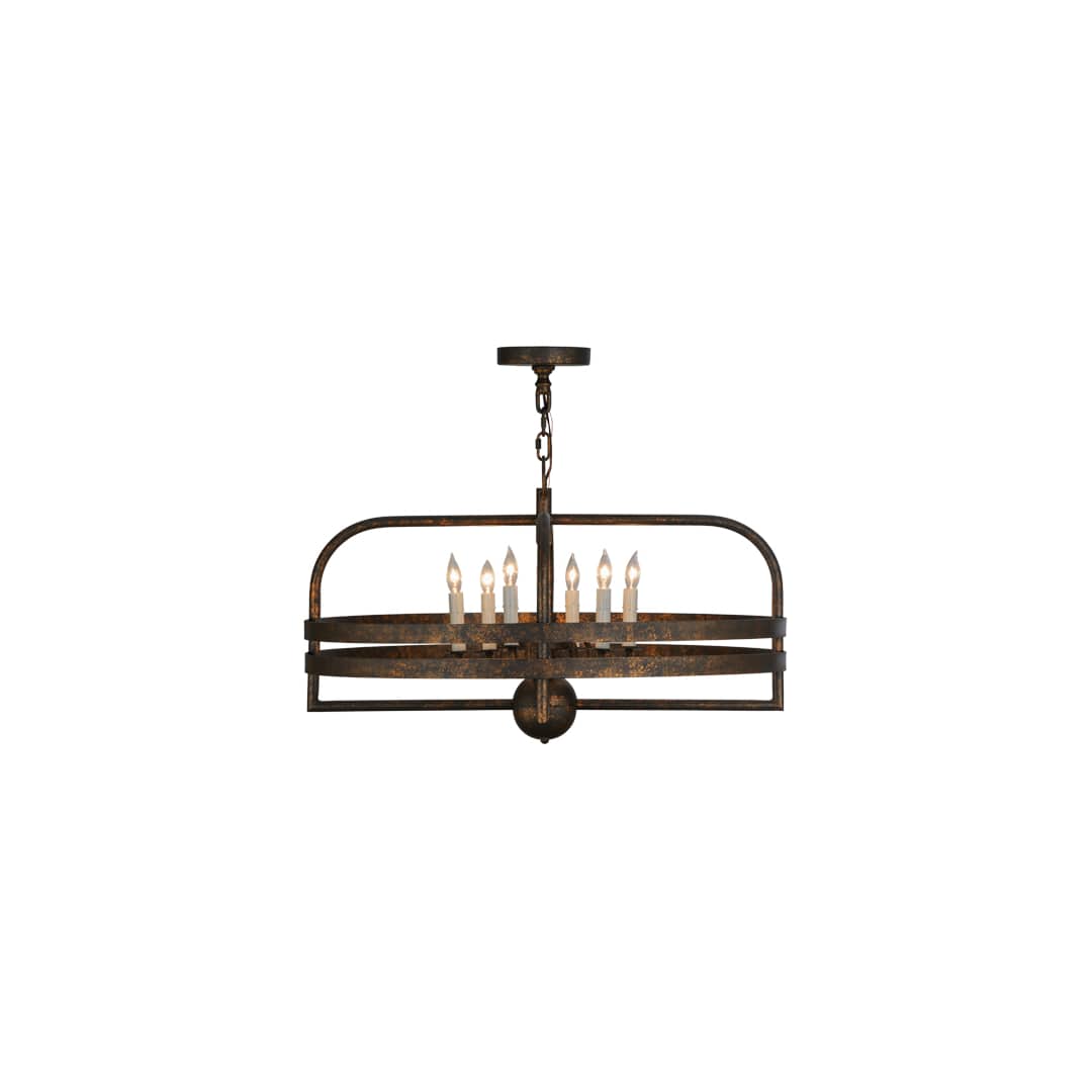 Aldari 6 Light 32" Wide Taper Candle Style Chandelier
