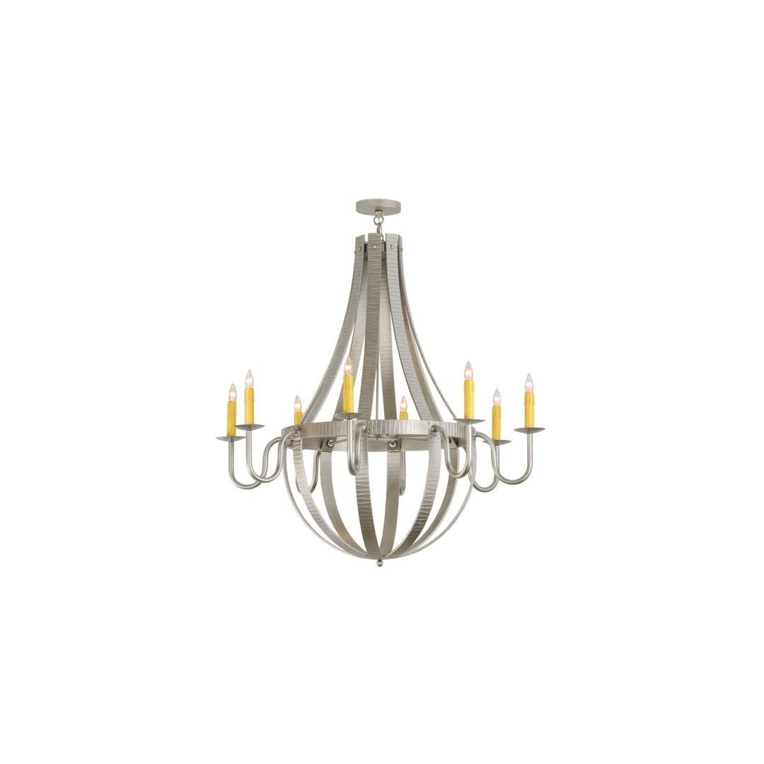 Barrel Stave Metallo 8 Light 48" Wide Taper Candle Empire Chandelier