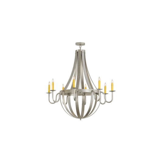 Barrel Stave Metallo 8 Light 48" Wide Taper Candle Empire Chandelier