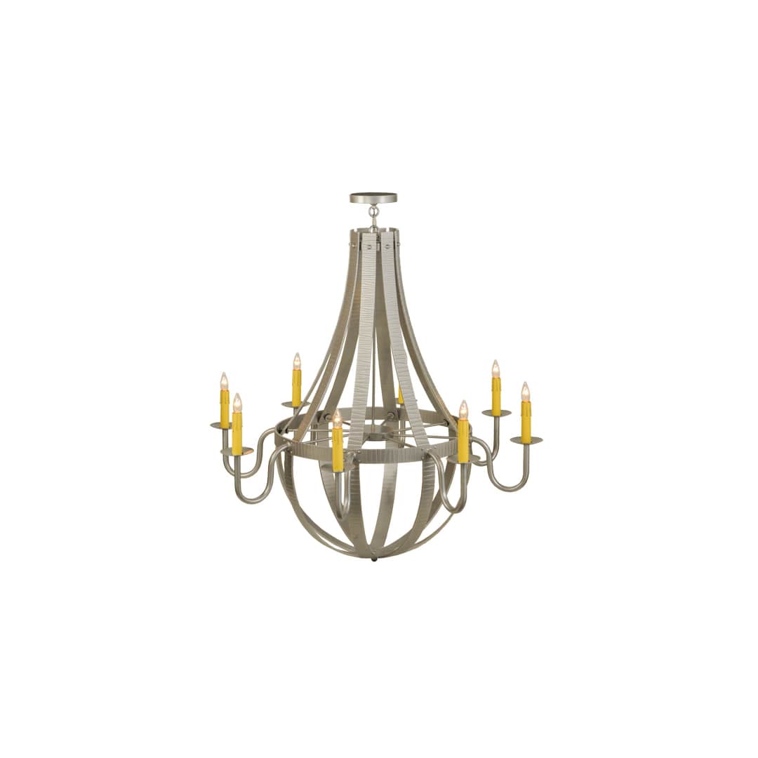 Barrel Stave Metallo 8 Light 48" Wide Taper Candle Empire Chandelier
