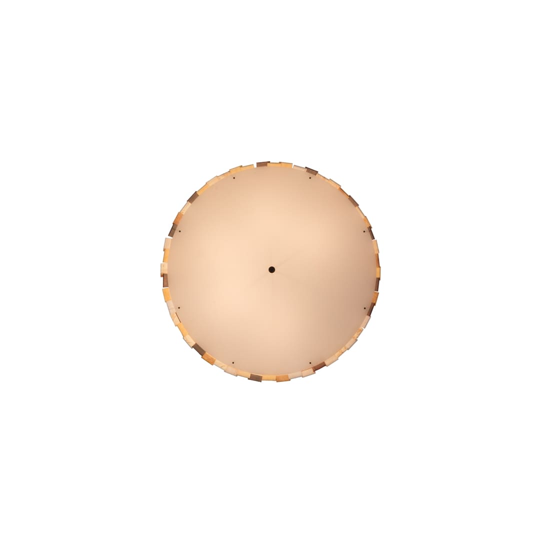Cilindro Calico 6 Light 24" Tall Flush Mount Drum Ceiling Fixture - Oil Rubbed Bronze Finish