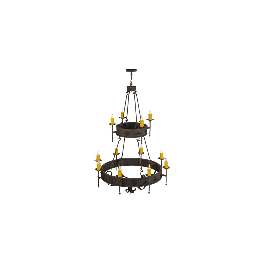 Lorenzo 12 Light 48" Wide Taper Candle Ring Chandelier