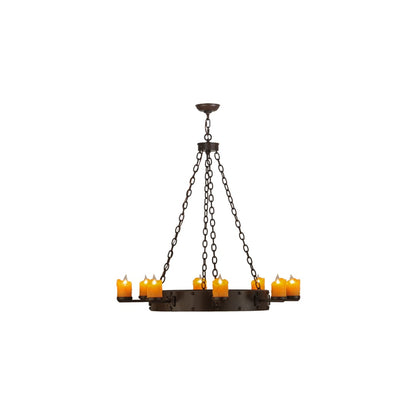 Kingston 8 Light 48" Wide Pillar Candle Ring Chandelier