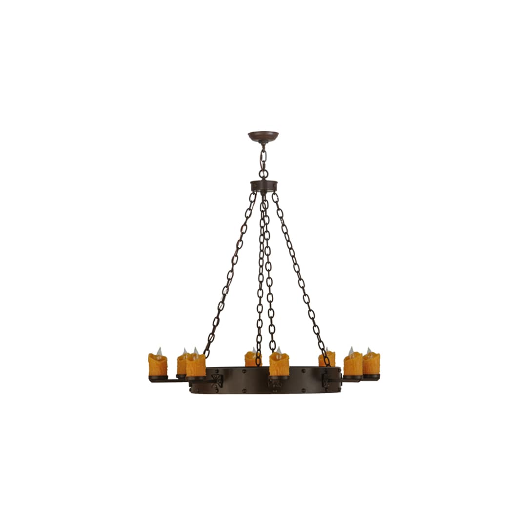 Kingston 8 Light 48" Wide Pillar Candle Ring Chandelier