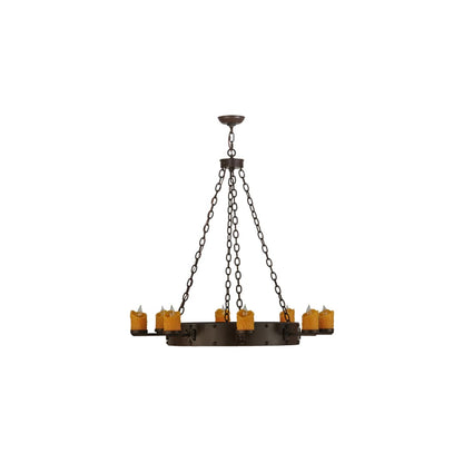 Kingston 8 Light 48" Wide Pillar Candle Ring Chandelier