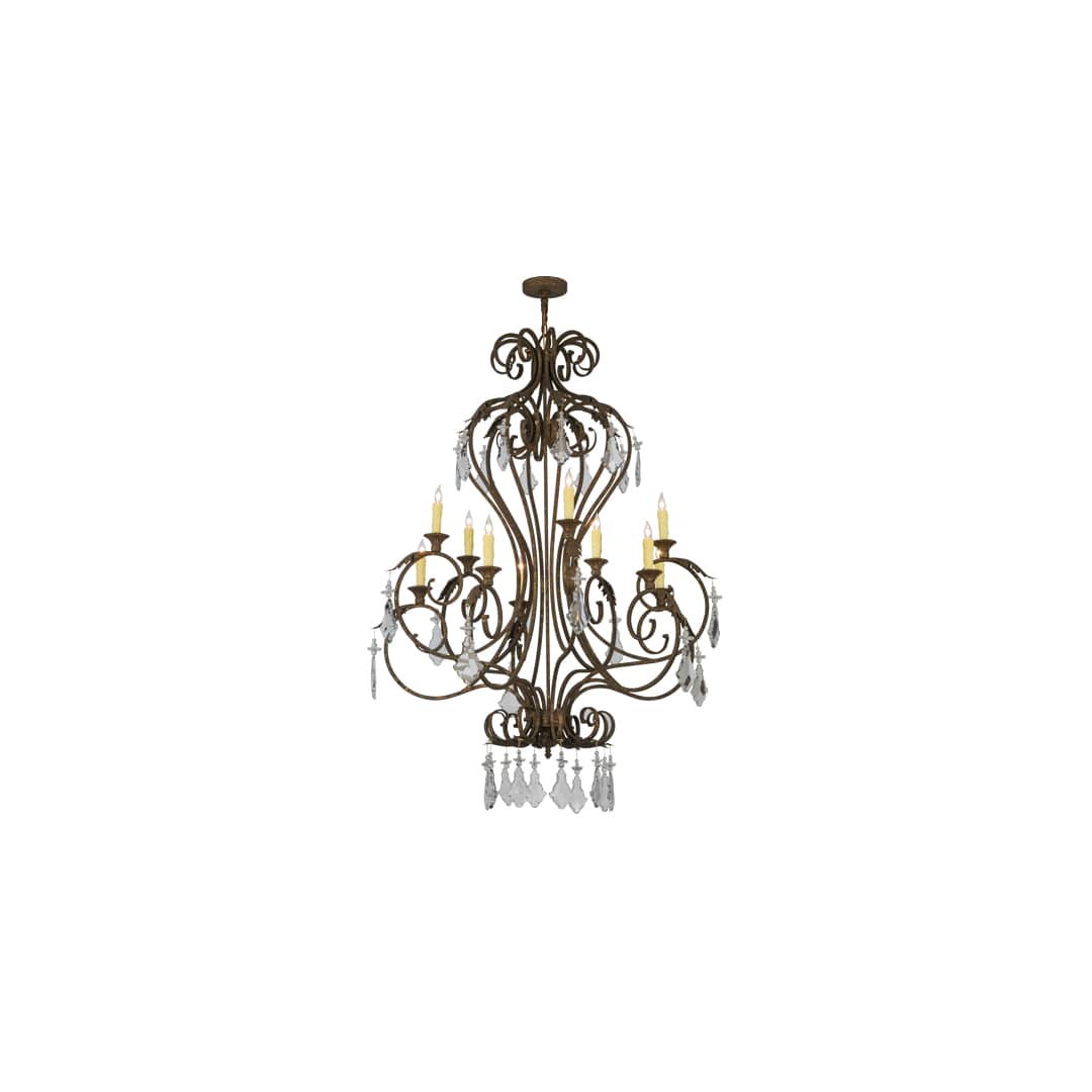 Josephine 10 Light 48" Wide Taper Candle Empire Chandelier