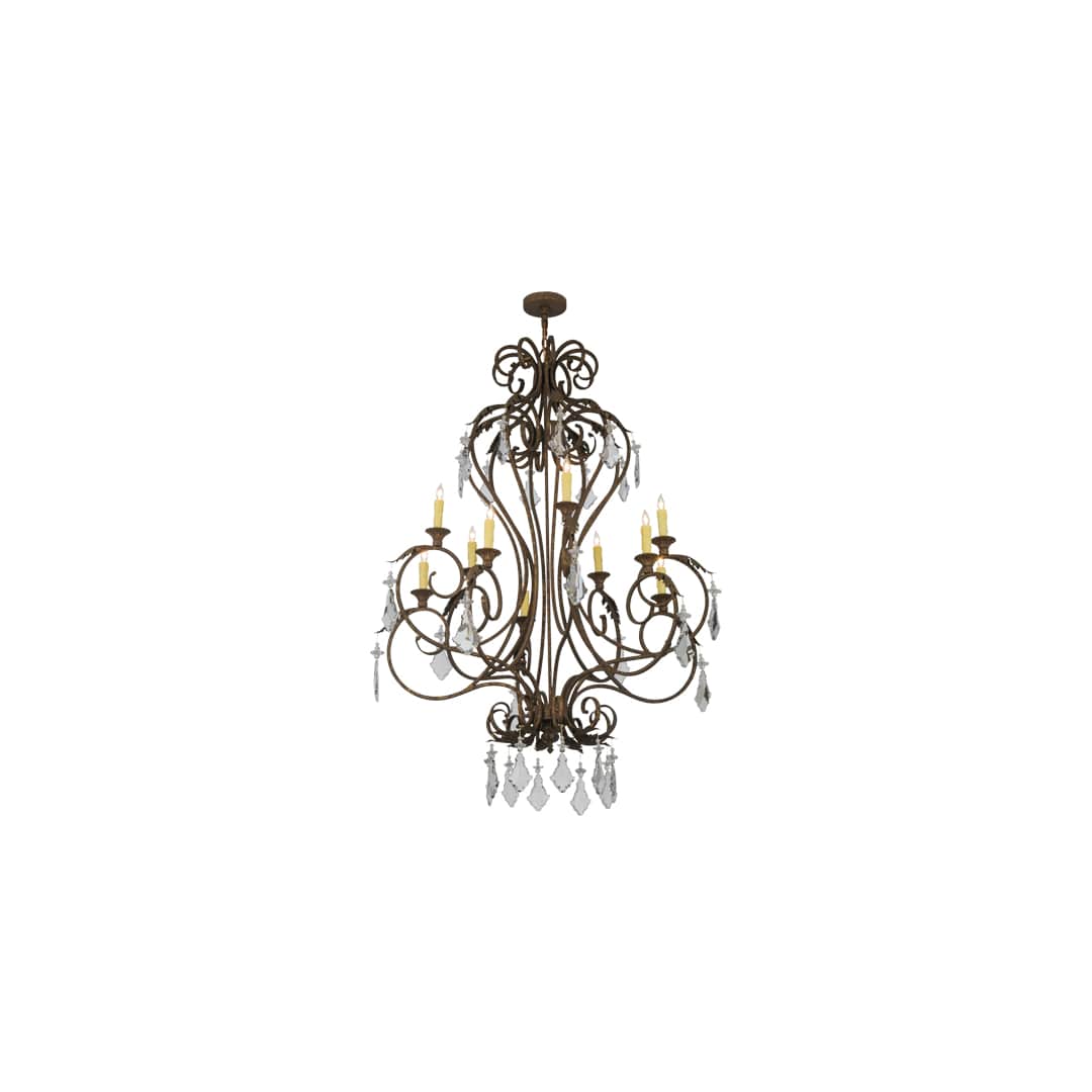 Josephine 10 Light 48" Wide Taper Candle Empire Chandelier