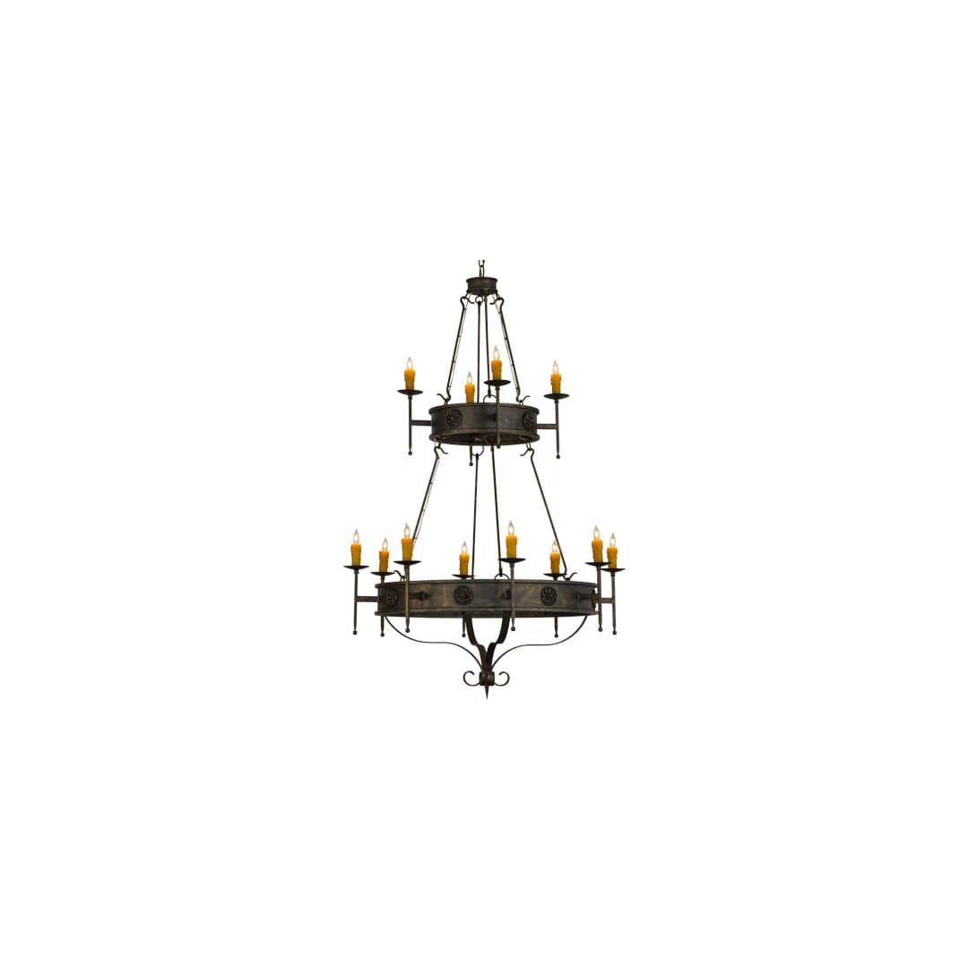 Lorenzo 12 Light 48" Wide Taper Candle Ring Chandelier