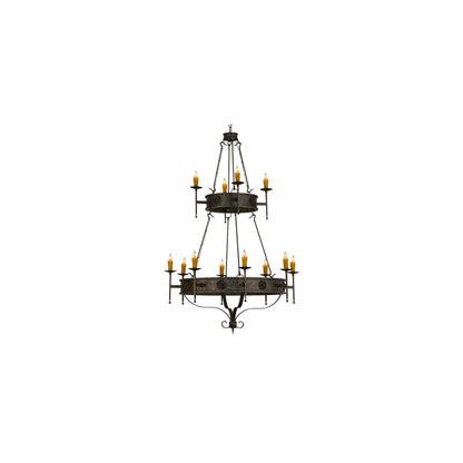 Lorenzo 12 Light 48" Wide Taper Candle Ring Chandelier
