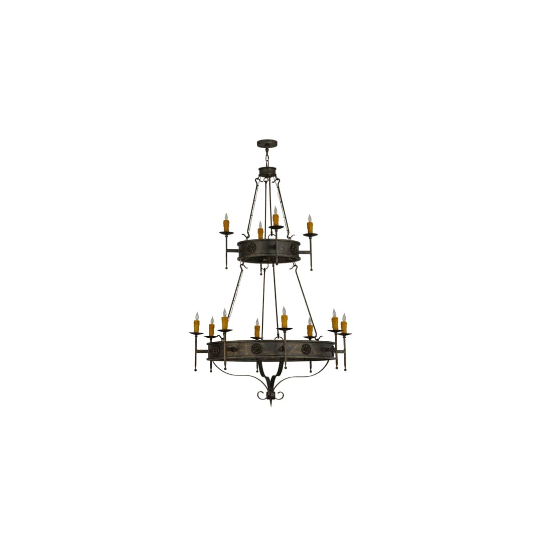 Lorenzo 12 Light 48" Wide Taper Candle Ring Chandelier