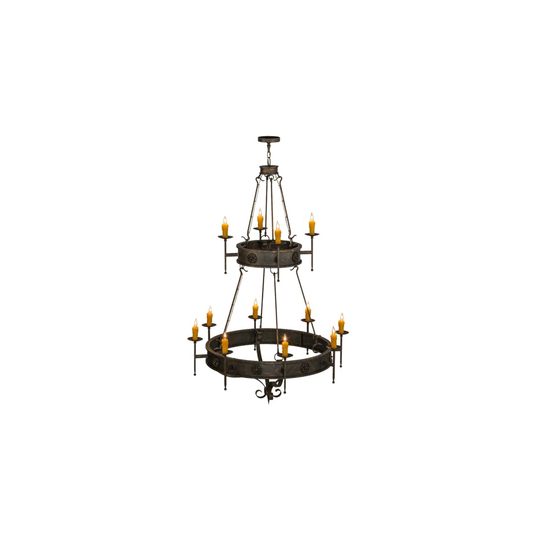 Lorenzo 12 Light 48" Wide Taper Candle Ring Chandelier