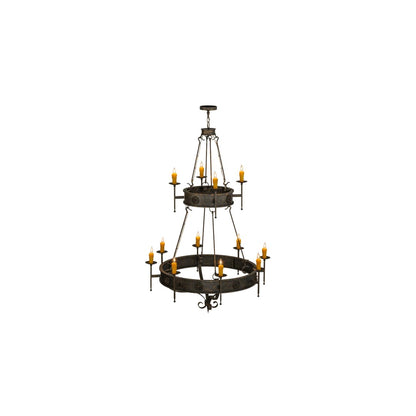 Lorenzo 12 Light 48" Wide Taper Candle Ring Chandelier