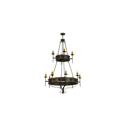 Lorenzo 12 Light 48" Wide Taper Candle Ring Chandelier