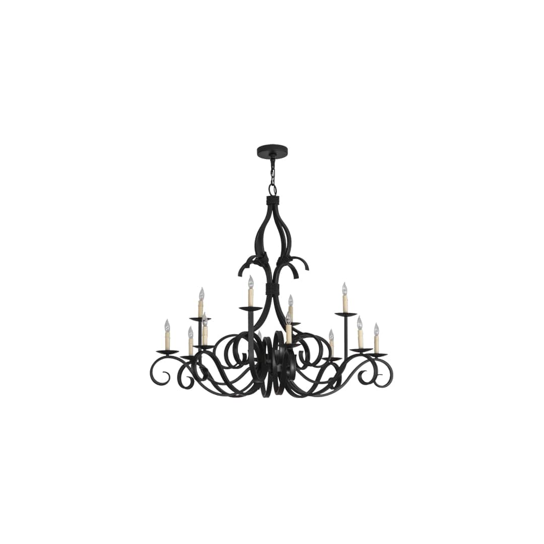Cypress 12 Light 48" Wide Taper Candle Style Chandelier