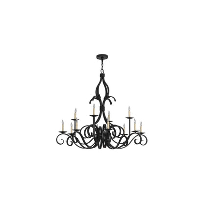 Cypress 12 Light 48" Wide Taper Candle Style Chandelier