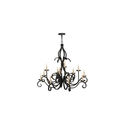 Cypress 12 Light 48" Wide Taper Candle Style Chandelier