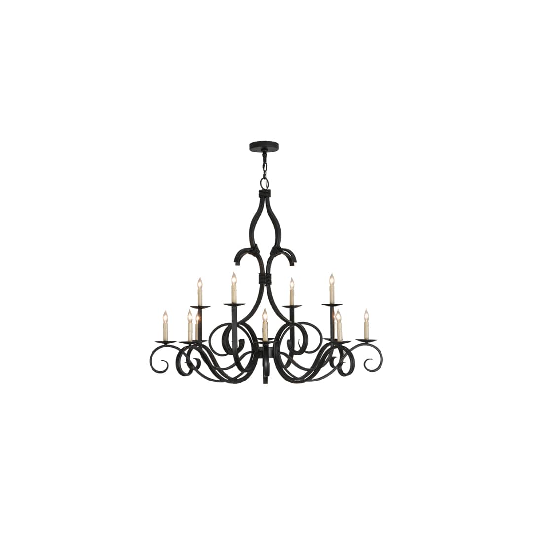 Cypress 12 Light 48" Wide Taper Candle Style Chandelier