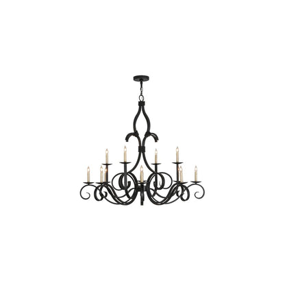 Cypress 12 Light 48" Wide Taper Candle Style Chandelier
