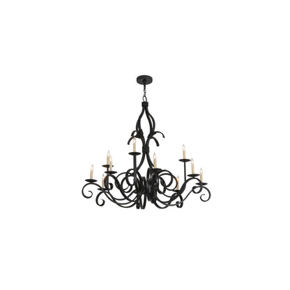 Cypress 12 Light 48" Wide Taper Candle Style Chandelier