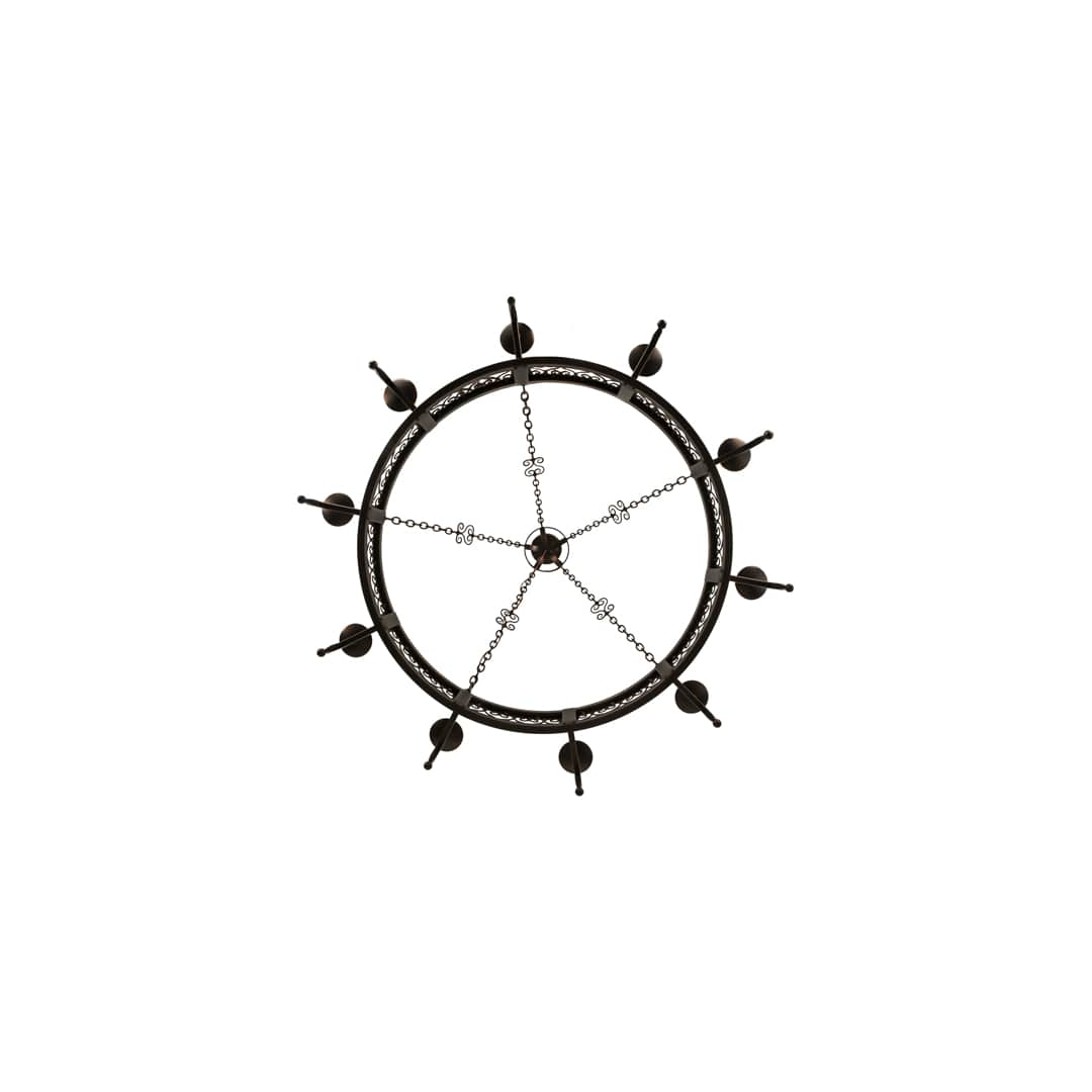Toscano 10 Light 60" Wide Taper Candle Ring Chandelier