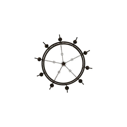 Toscano 10 Light 60" Wide Taper Candle Ring Chandelier