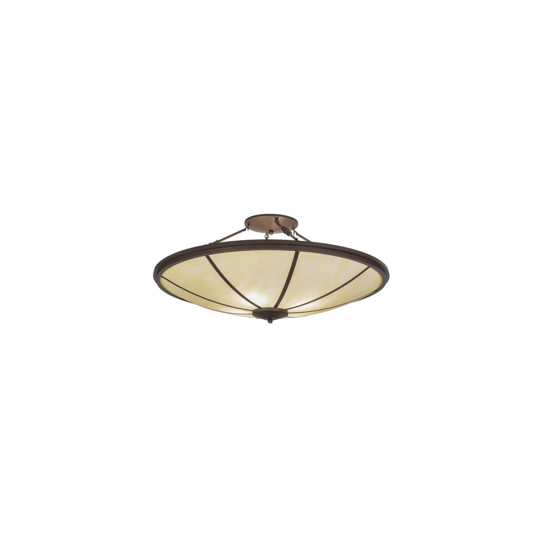 Commerce 4 Light 45" Wide Semi-Flush Bowl Ceiling Fixture - Cafe-Noir Finish