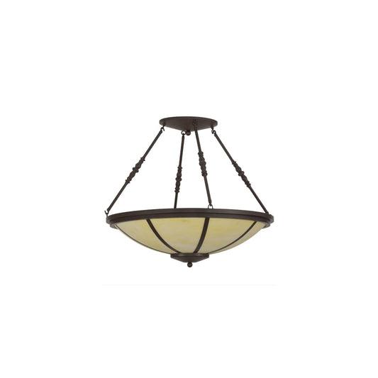 Commerce 4 Light 30" Wide Semi-Flush Bowl Ceiling Fixture