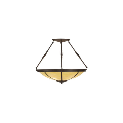 Commerce 4 Light 30" Wide Semi-Flush Bowl Ceiling Fixture