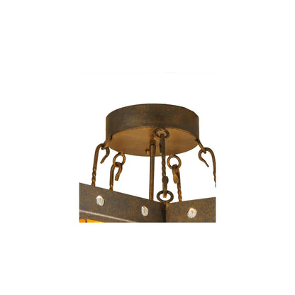 Star 6 Light 36" Wide Semi-Flush Ceiling Fixture