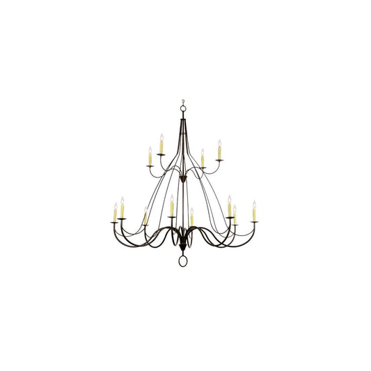 Bell 12 Light 68" Wide Taper Candle Style Chandelier
