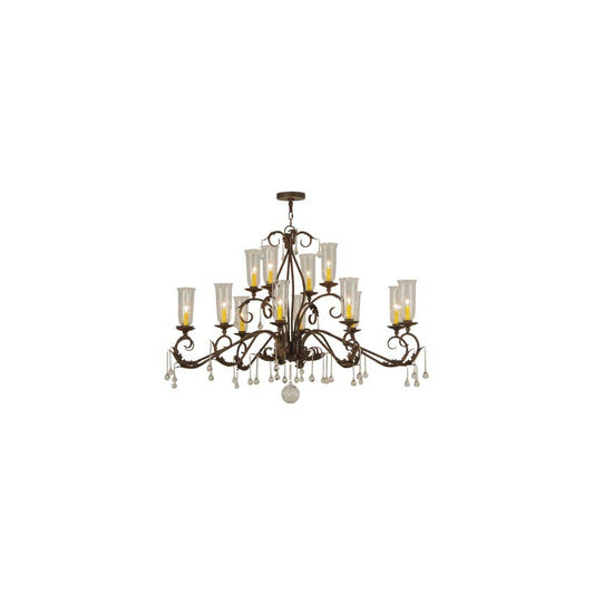 Long Windsor 14 Light 38" Wide Chandelier
