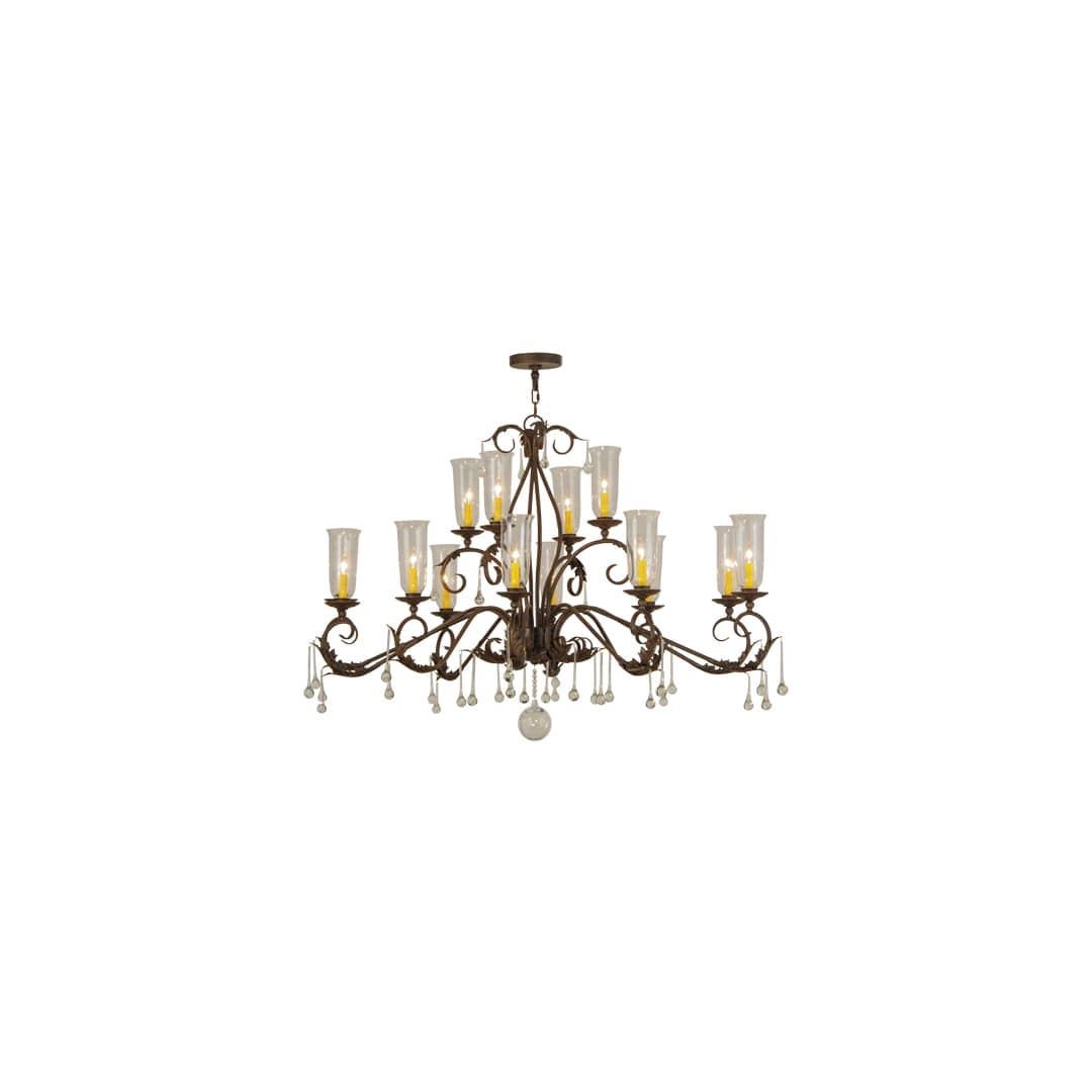 Long Windsor 14 Light 38" Wide Chandelier