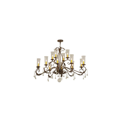 Long Windsor 14 Light 38" Wide Chandelier