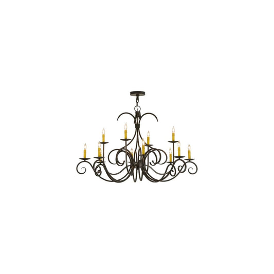 Cypress 12 Light 48" Wide Taper Candle Style Chandelier