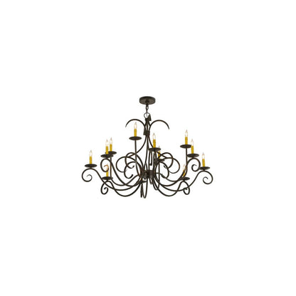 Cypress 12 Light 48" Wide Taper Candle Style Chandelier