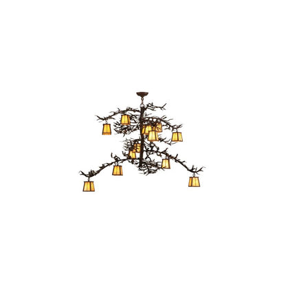 Pine Branch Valley View 12 Light 42" Wide Chandelier