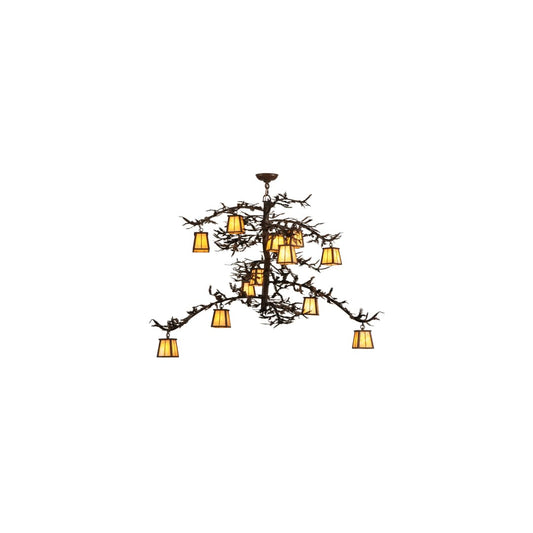 Pine Branch Valley View 12 Light 42" Wide Chandelier