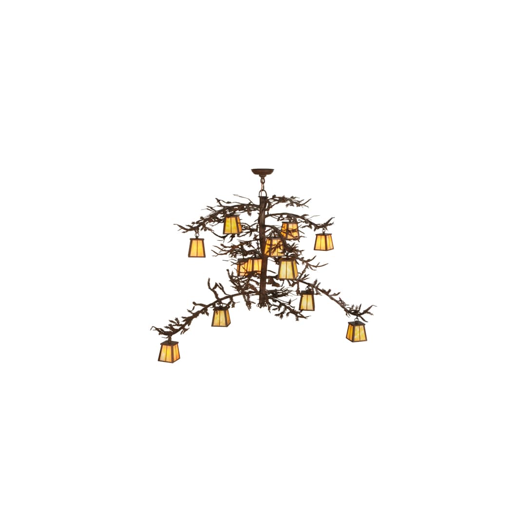 Pine Branch Valley View 12 Light 42" Wide Chandelier