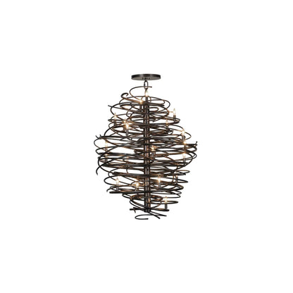 Cyclone 20 Light 42" Wide Candle Style Chandelier
