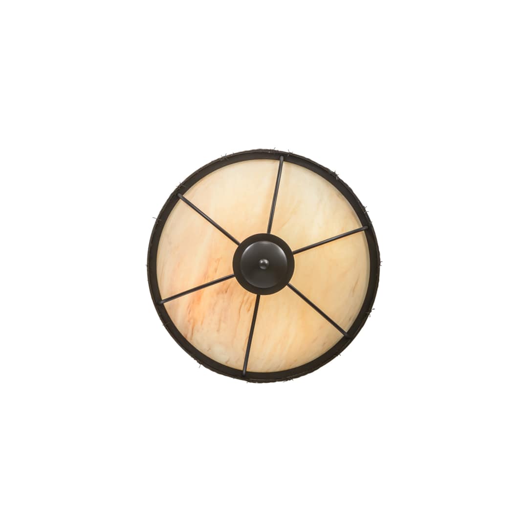 Barbed Wire 4 Light 24" Wide Semi-Flush Bowl Ceiling Fixture