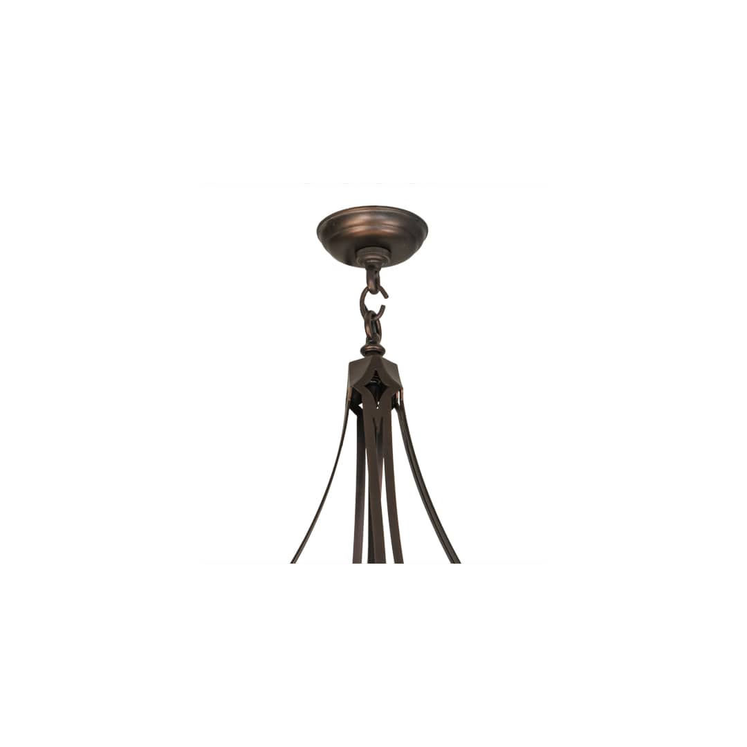 Fleur-de-lis 10 Light 57" Wide Pendant